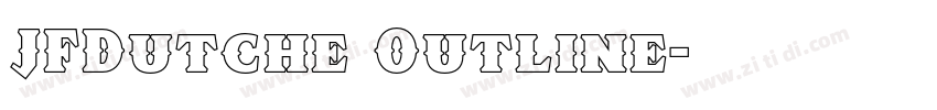 JFDutche Outline字体转换